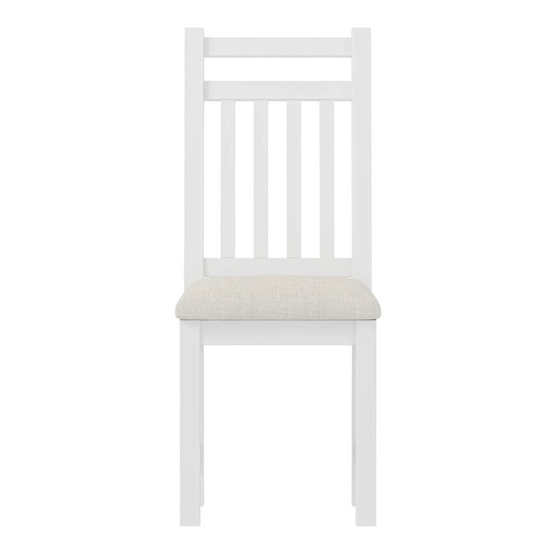 White / Espresso | Retro Writing Desk & Chair Set | 1-Person