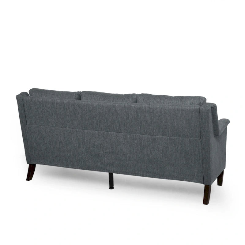 Beige / Charcoal / Light Blush Modern 3-Seat Fabric Sofa