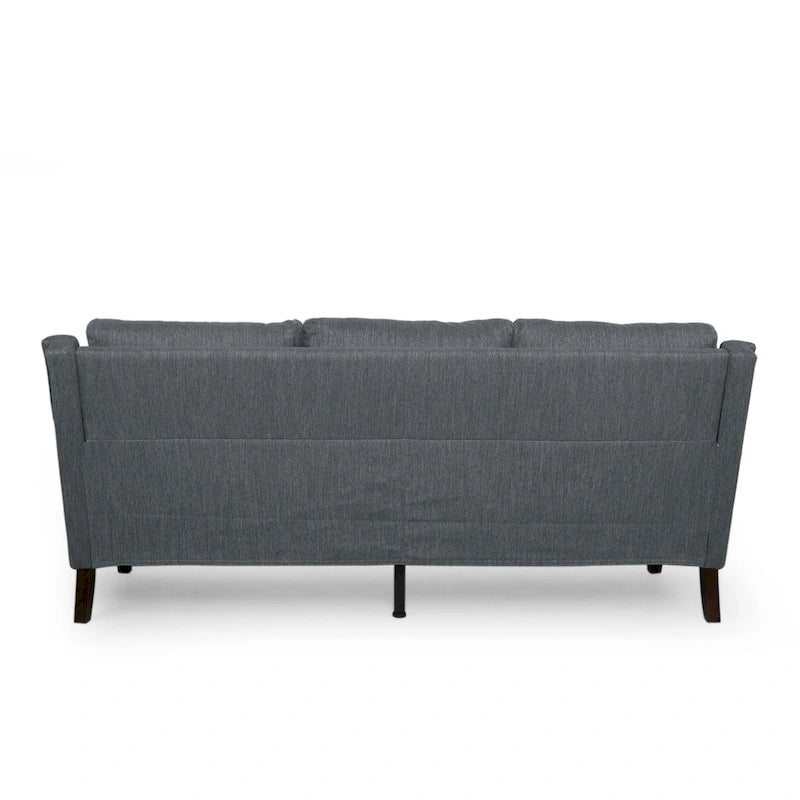 Beige / Charcoal / Light Blush Modern 3-Seat Fabric Sofa