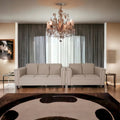 Toast Mid-Century Modern Sofa & Loveseat Set (2+3 Seater)