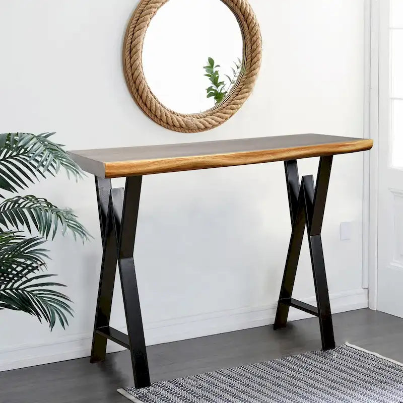 Black W-Type Rectangular Table Legs, Heavy Duty, Set of 4