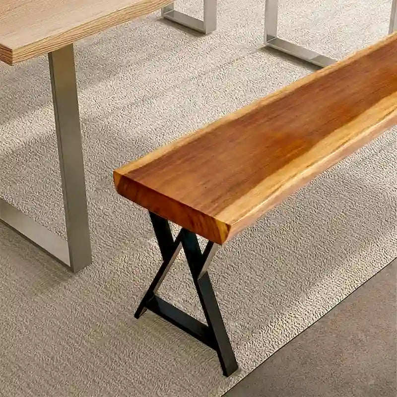 Black W-Type Rectangular Table Legs, Heavy Duty, Set of 4
