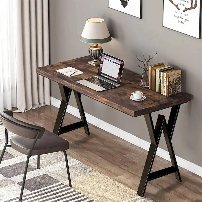 Black W-Type Rectangular Table Legs, Heavy Duty, Set of 4