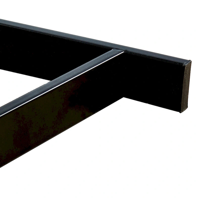 Black W-Type Rectangular Table Legs, Heavy Duty, Set of 4
