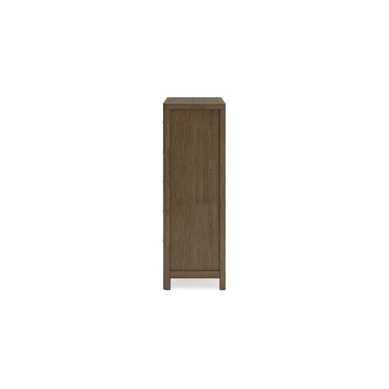 Light Brown 5-Drawer Chest of Drawers – For 1 Person