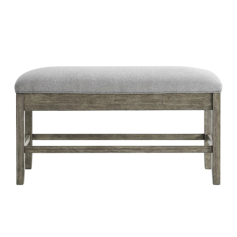 Driftwood Counter Storage Bench, Single, Backless