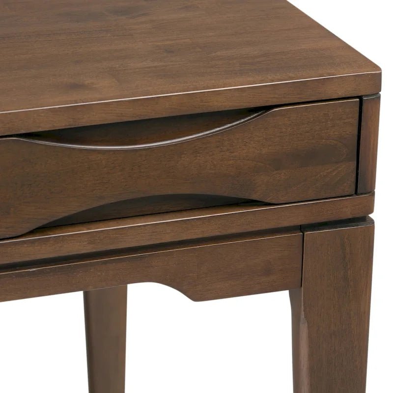 60" Mid-Century Writing Desk – Walnut / White / Light Golden Brown / Farmhouse Grey / Black | 1-Person