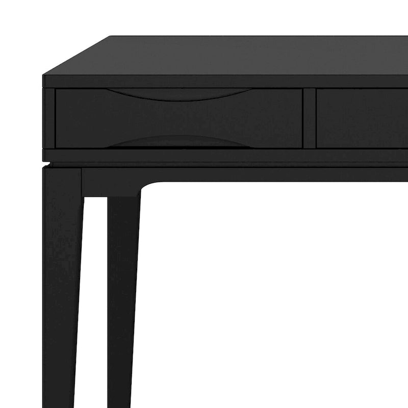 60" Mid-Century Writing Desk – Walnut / White / Light Golden Brown / Farmhouse Grey / Black | 1-Person