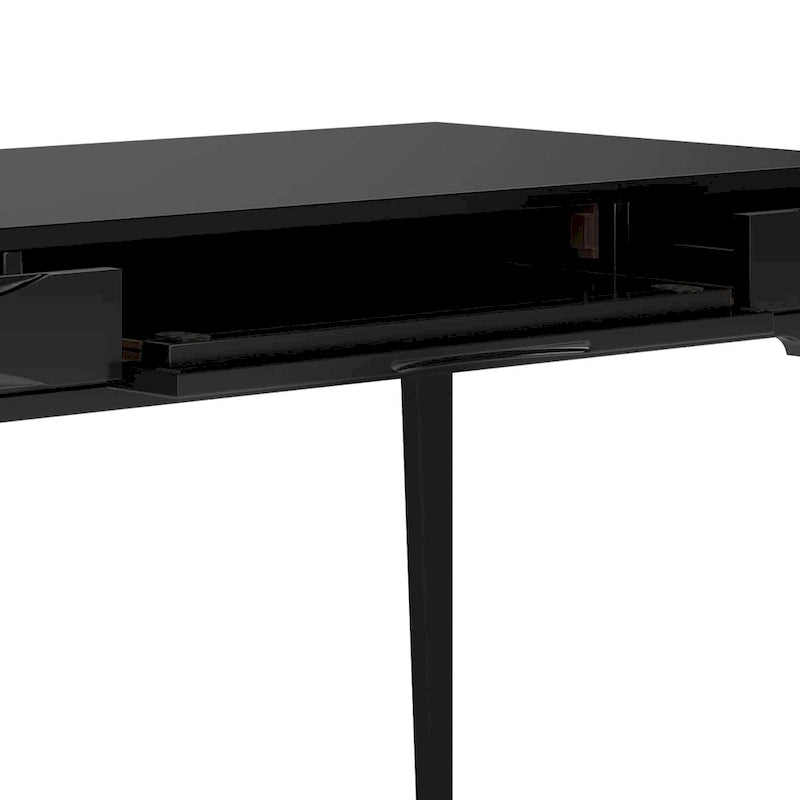 60" Mid-Century Writing Desk – Walnut / White / Light Golden Brown / Farmhouse Grey / Black | 1-Person