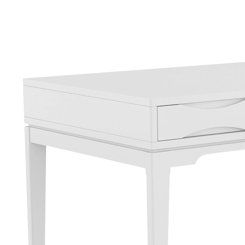60" Mid-Century Writing Desk – Walnut / White / Light Golden Brown / Farmhouse Grey / Black | 1-Person