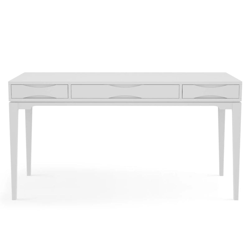 60" Mid-Century Writing Desk – Walnut / White / Light Golden Brown / Farmhouse Grey / Black | 1-Person