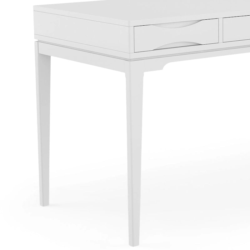 60" Mid-Century Writing Desk – Walnut / White / Light Golden Brown / Farmhouse Grey / Black | 1-Person