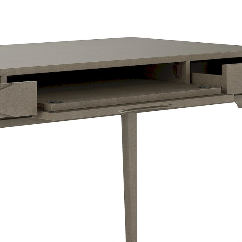 60" Mid-Century Writing Desk – Walnut / White / Light Golden Brown / Farmhouse Grey / Black | 1-Person
