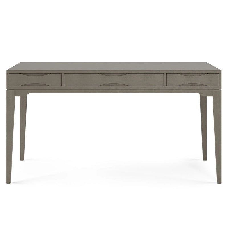 60" Mid-Century Writing Desk – Walnut / White / Light Golden Brown / Farmhouse Grey / Black | 1-Person