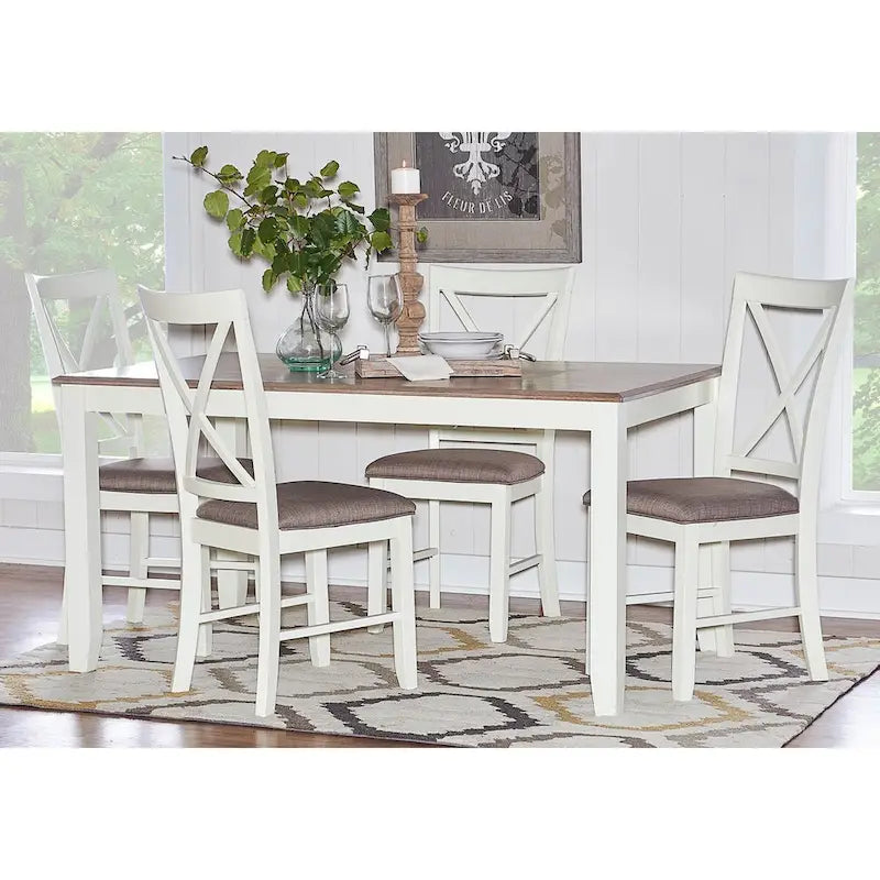 Grey 5-Piece Dining Set, Seats 4
