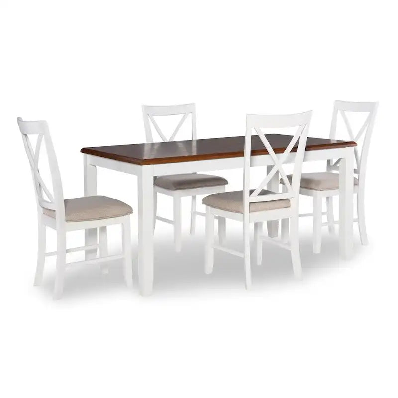 Grey 5-Piece Dining Set, Seats 4