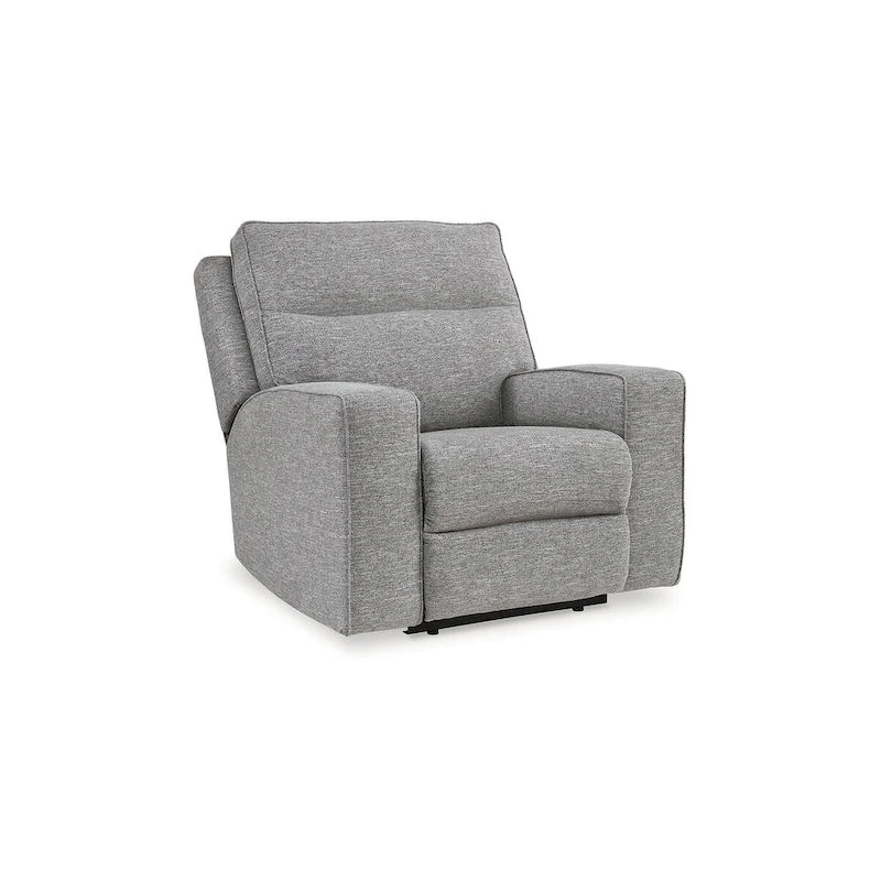 Pewter Power Recliner with Adjustable Headrest & USB Port – 1-Seat