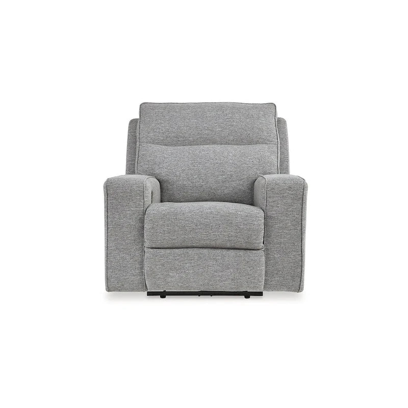 Pewter Power Recliner with Adjustable Headrest & USB Port – 1-Seat