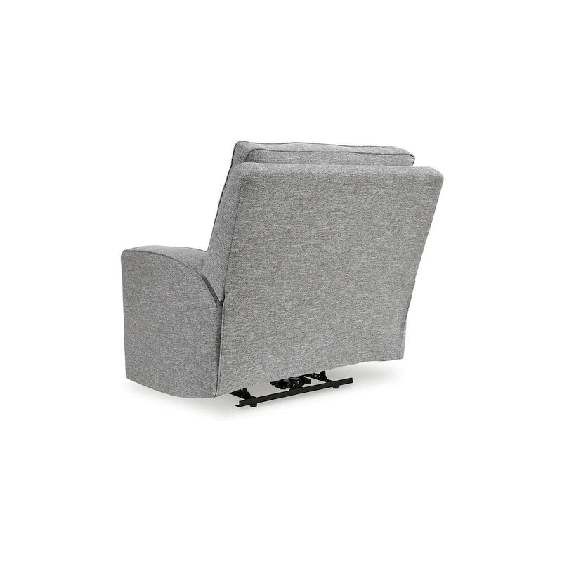 Pewter Power Recliner with Adjustable Headrest & USB Port – 1-Seat