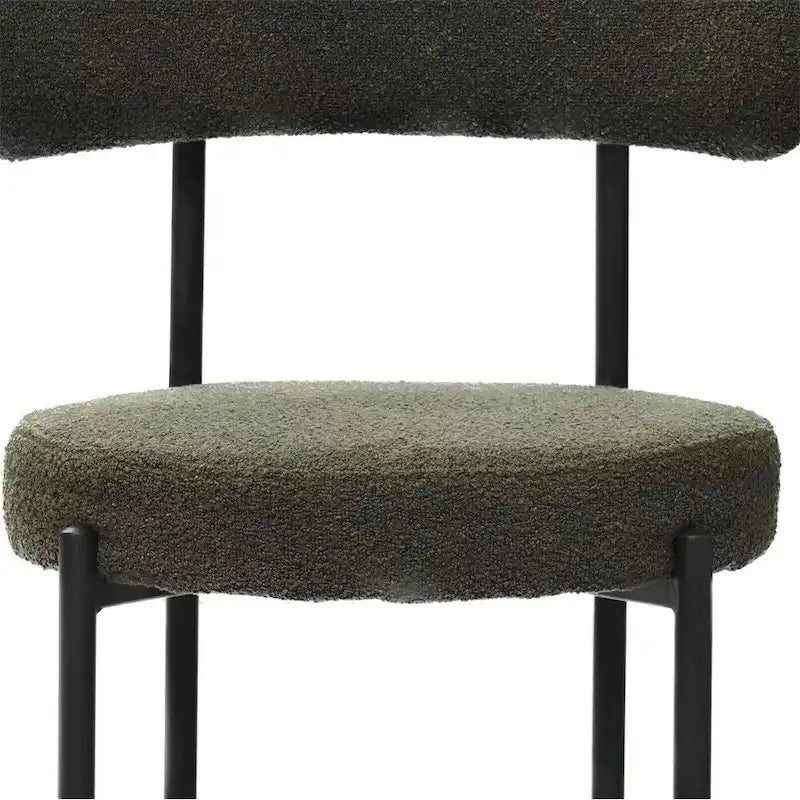 White / Grey / Green / Brown Velvet Dining Chair – Curved Backrest, Set of 2