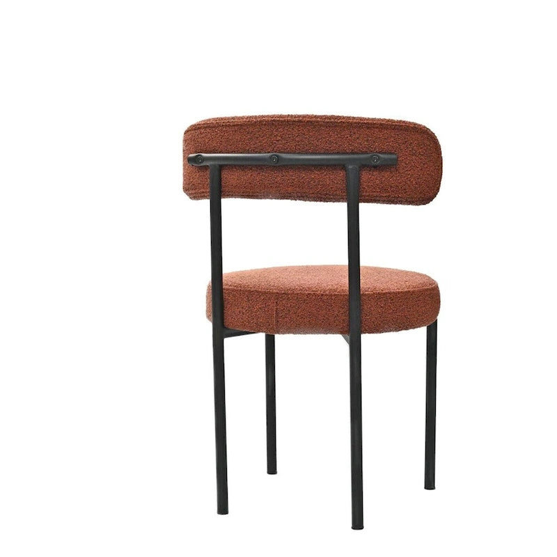 White / Grey / Green / Brown Velvet Dining Chair – Curved Backrest, Set of 2