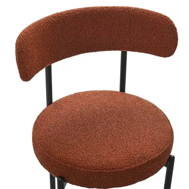 White / Grey / Green / Brown Velvet Dining Chair – Curved Backrest, Set of 2